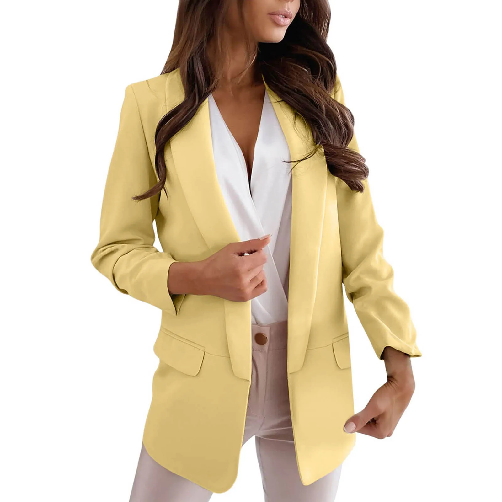 Blazer cintré pour femme col smoking