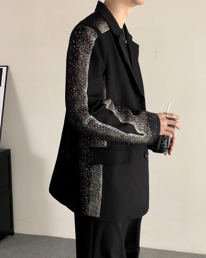 Blazer long à paillettes pour homme • Mon blazer