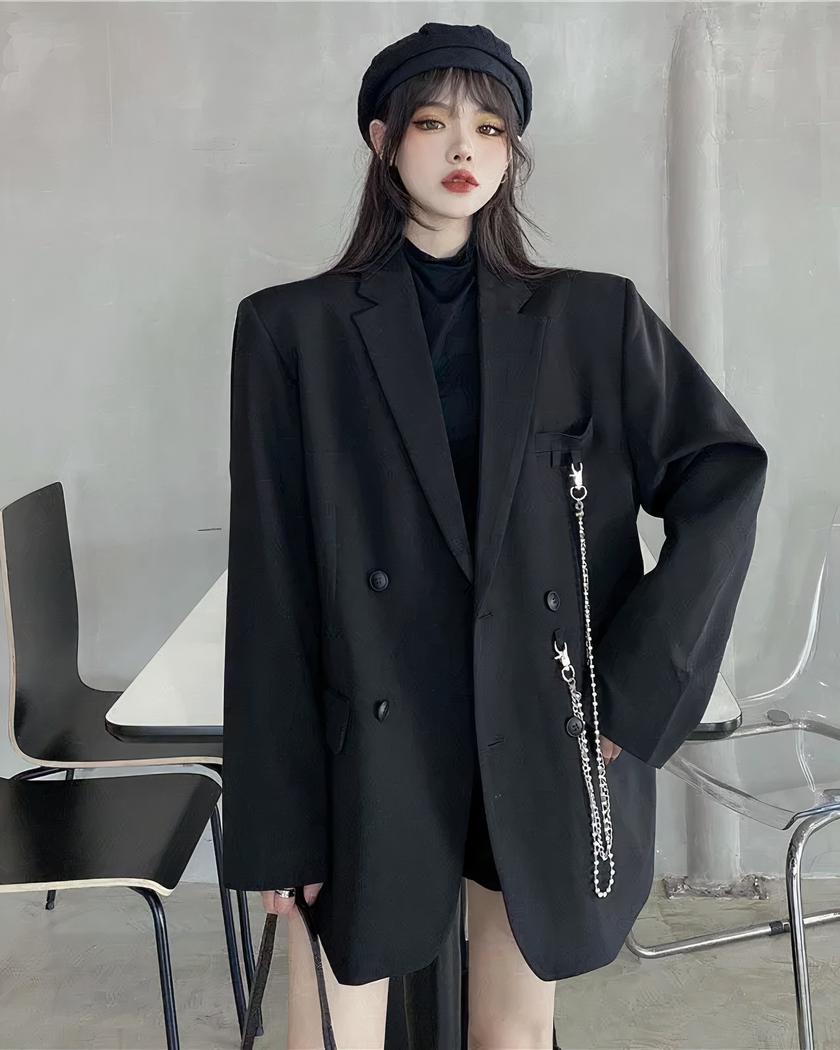 Blazer oversize femme avec chaînes • Mon blazer
