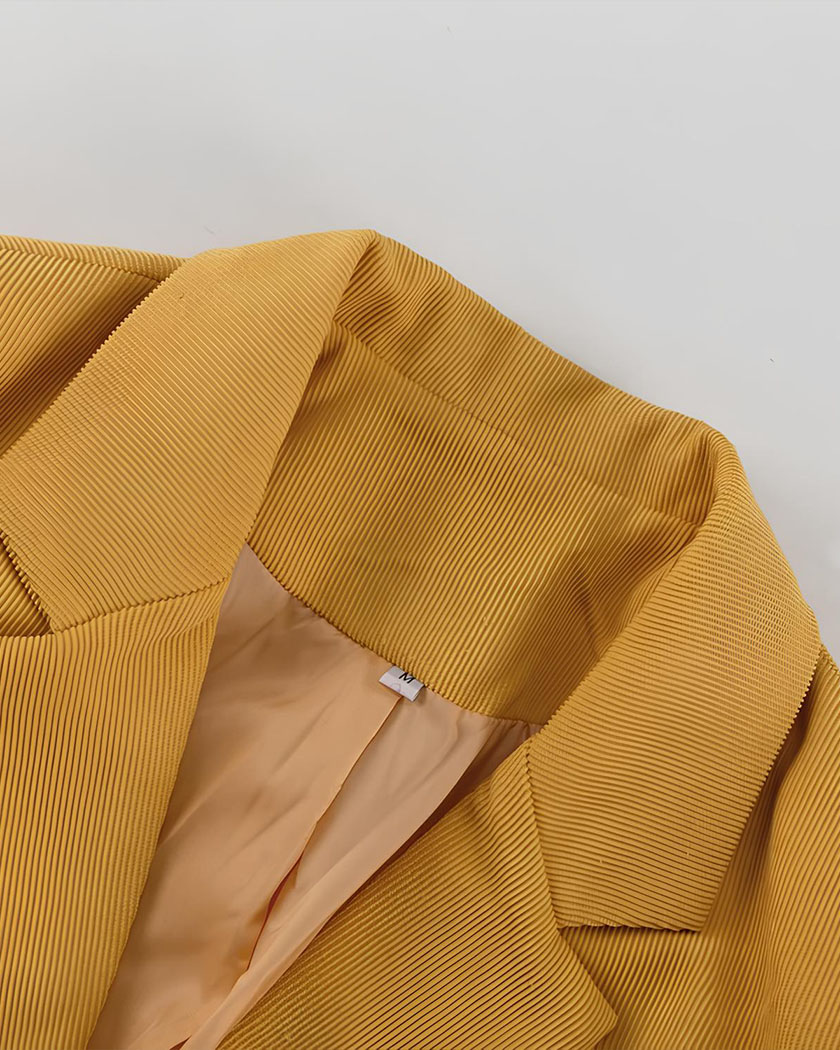 Ensemble blazer jupe plissée taille haute – Image 4
