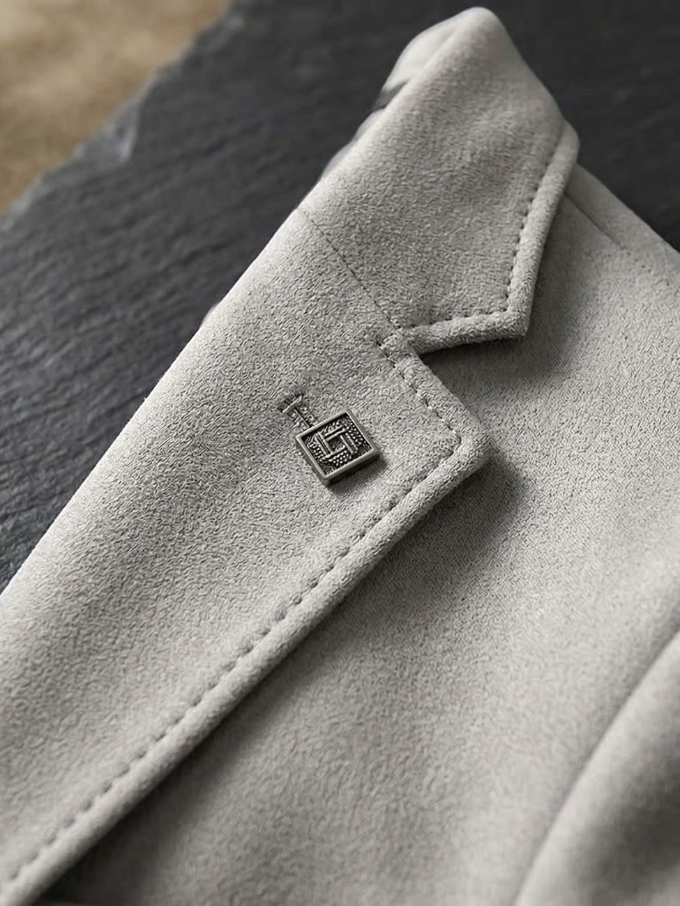 Blazer suédé homme coupe slim coloris premium – Image 6
